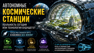 Создание автономных космических станций сейчас или в обозримом будущем