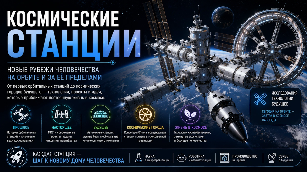 Раздел «Космические станции»